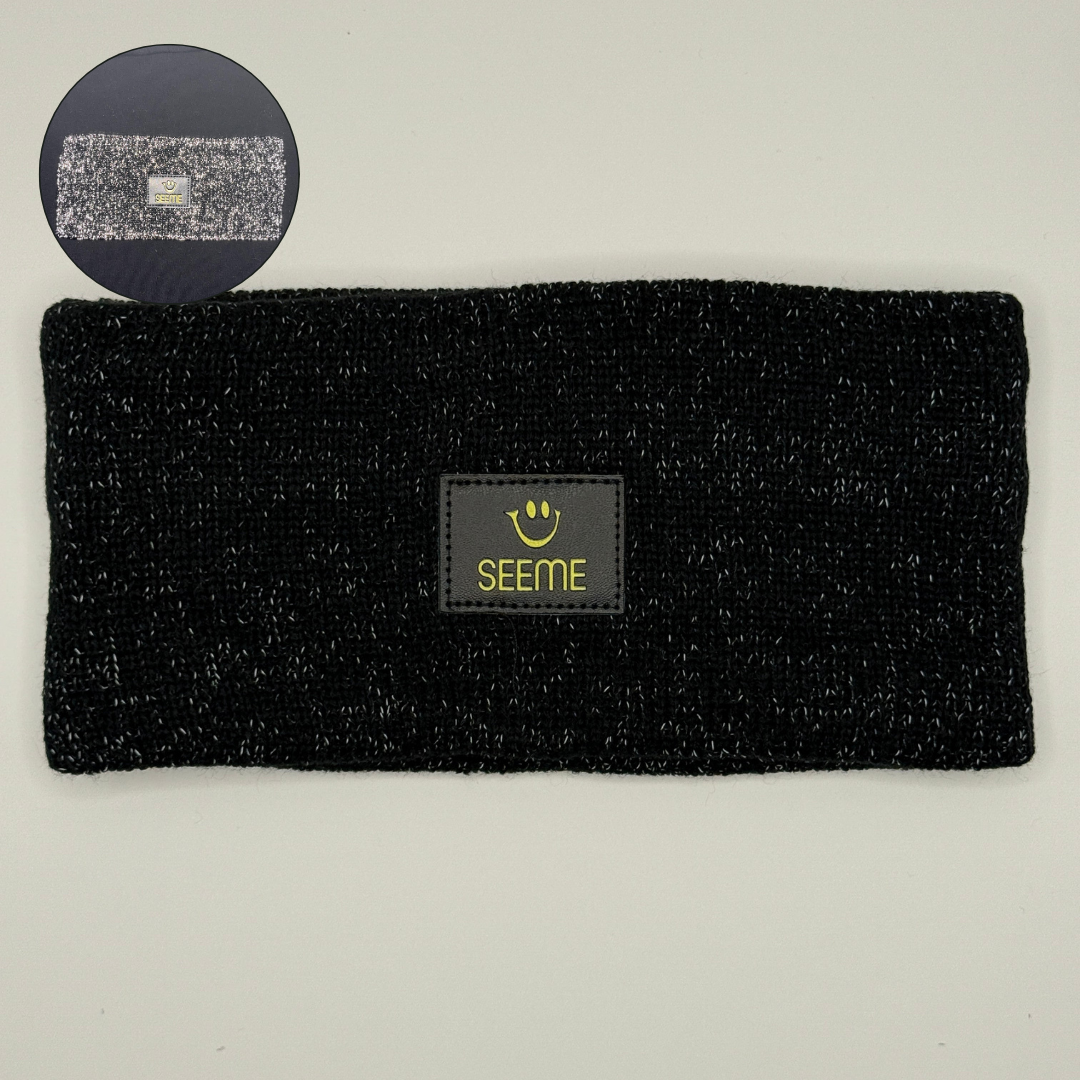 SeeMe Stirnband in Schwarz, reflektierend