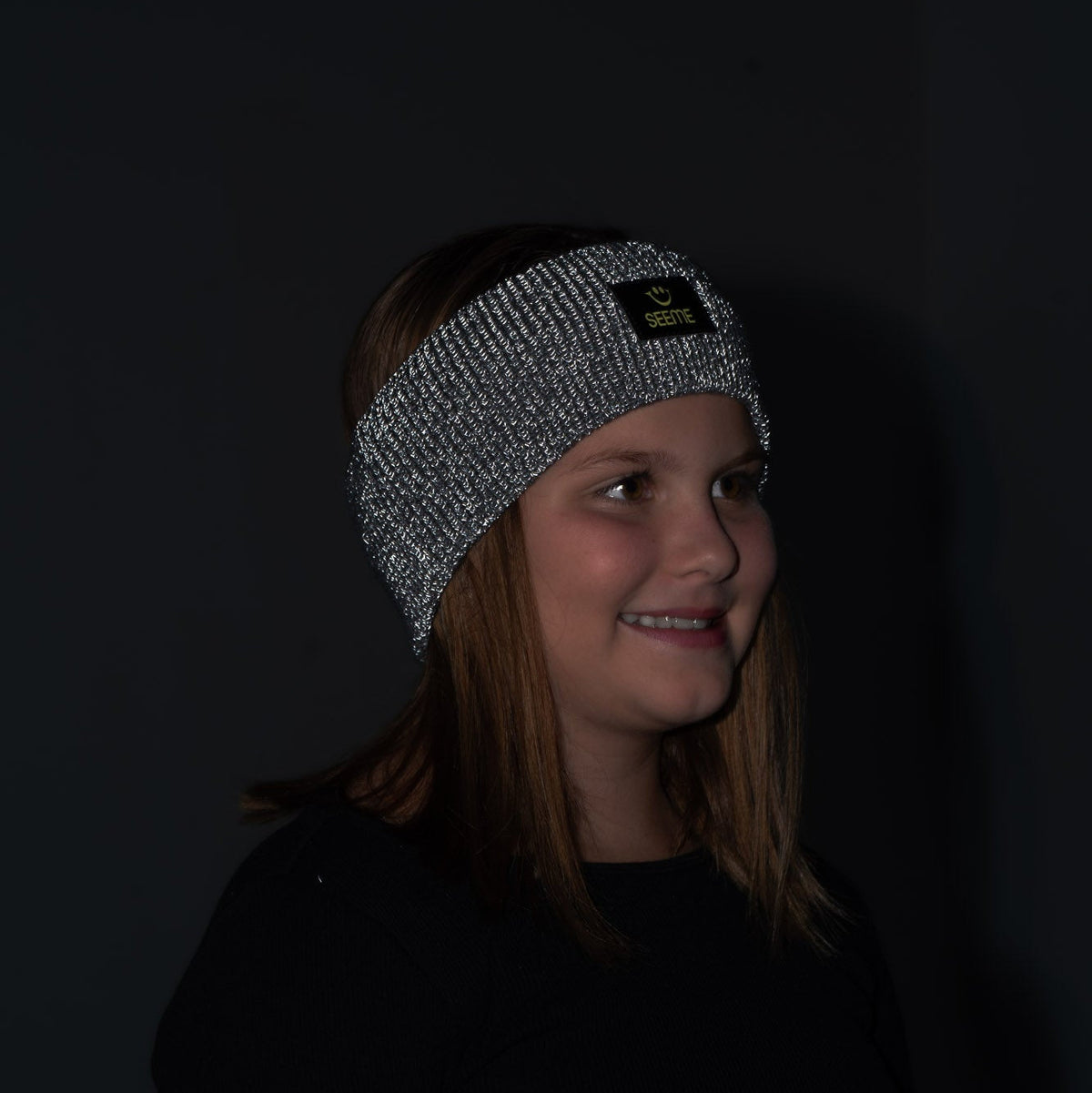 SeeMe Stirnband in Grau, reflektierend