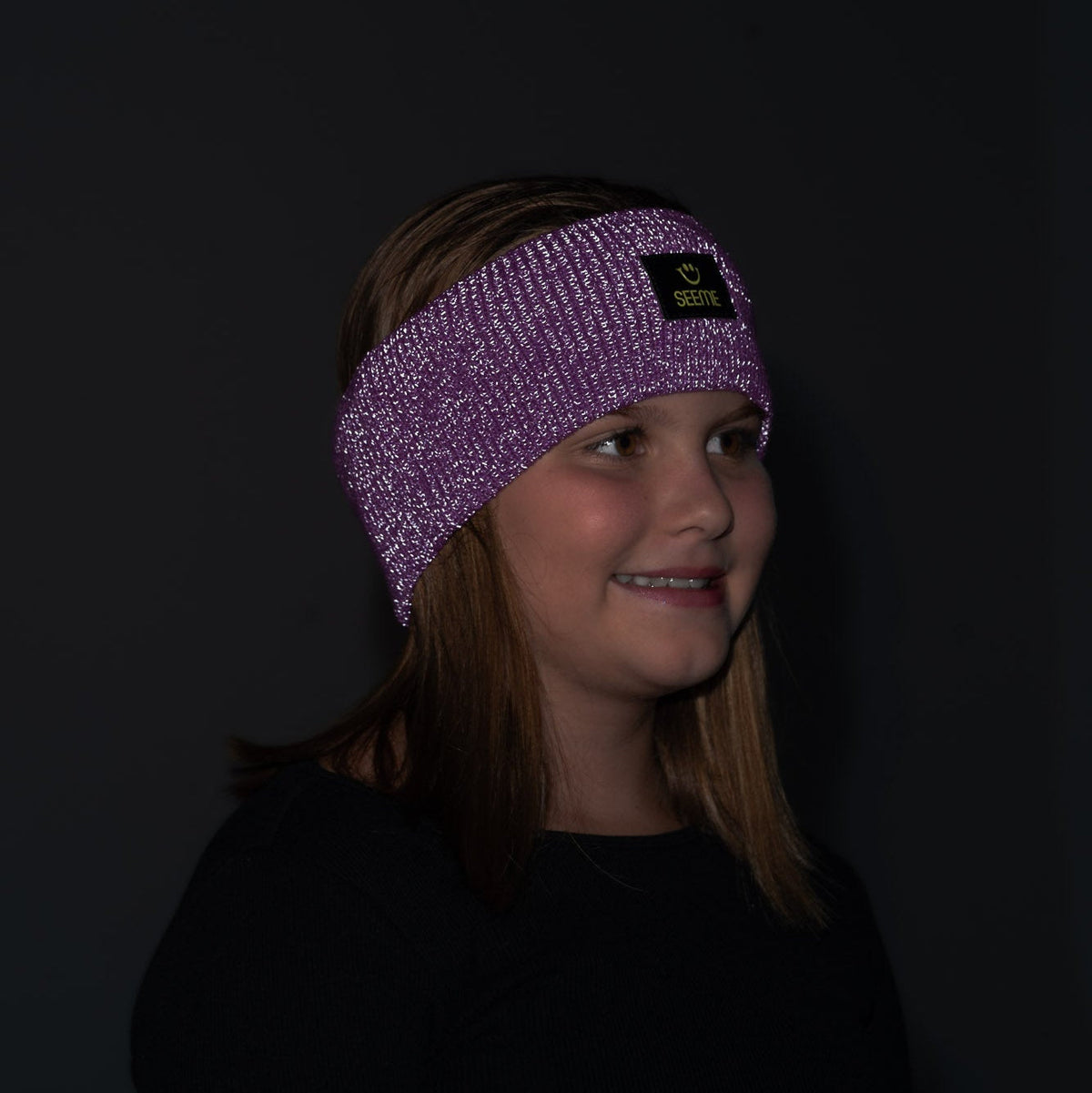 SeeMe Stirnband in Lila, reflektierend