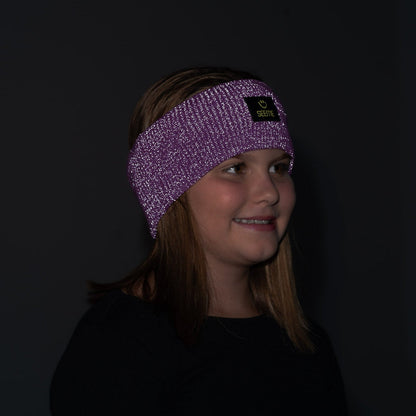 SeeMe Stirnband in Lila, reflektierend
