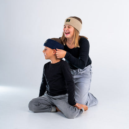 Stirnband Dunkelblau